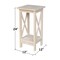 International Concepts Rectangle 24 in X-Sided Plant Stand Ready to, 12 W, 12 L, 24 in H, Wood, Unfinished OT-3071X - alternate 2